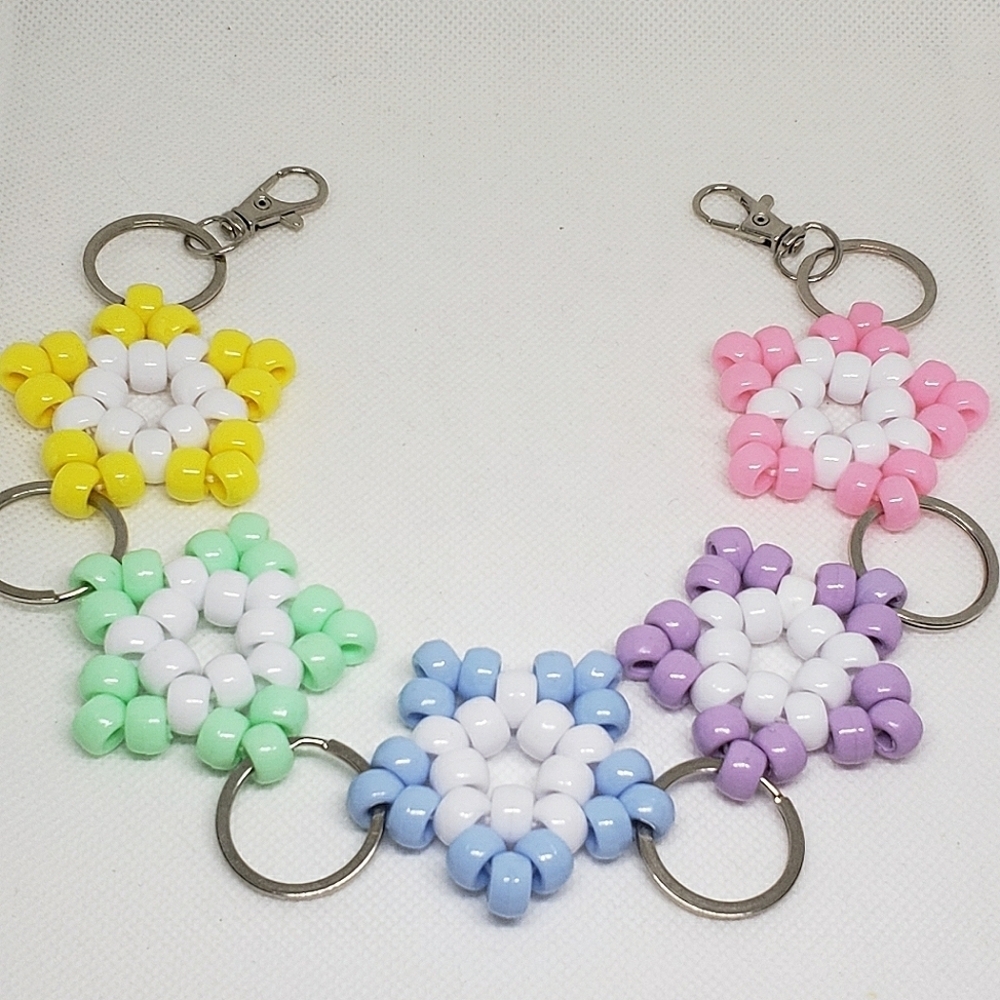 Handmade Beaded Kawaii Kandi Star Belt Chain